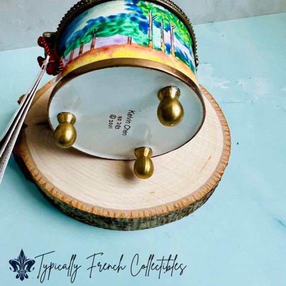 Claude Monet Trinket Box. Vintage Stamp trinket box. Stamp Holder Trinket box. - Picture 6 of 8